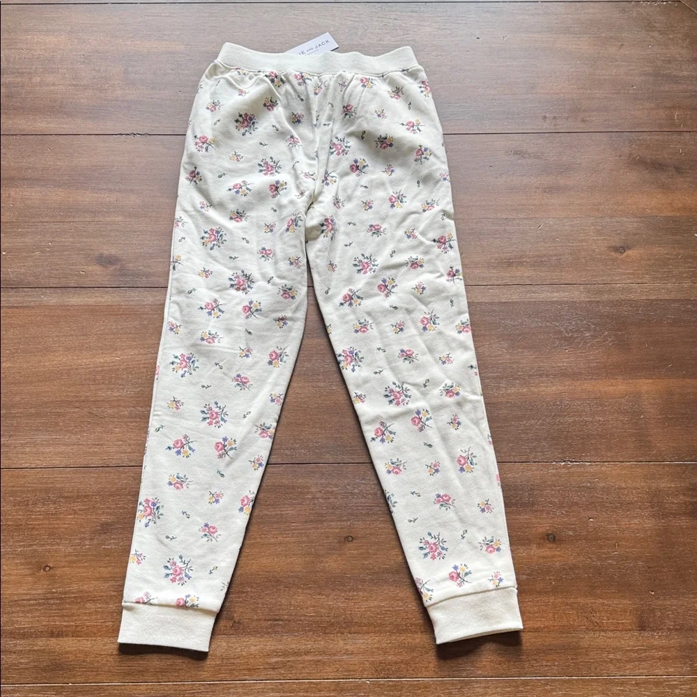 New with tag Sz 10 Janie and Jack floral fleece pocketed pants joggers
